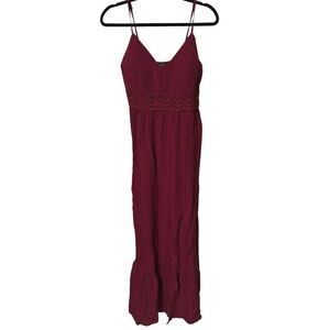 Lily Rose Kohl’s Elegant Burgundy Maxi Dress Size Large NWT